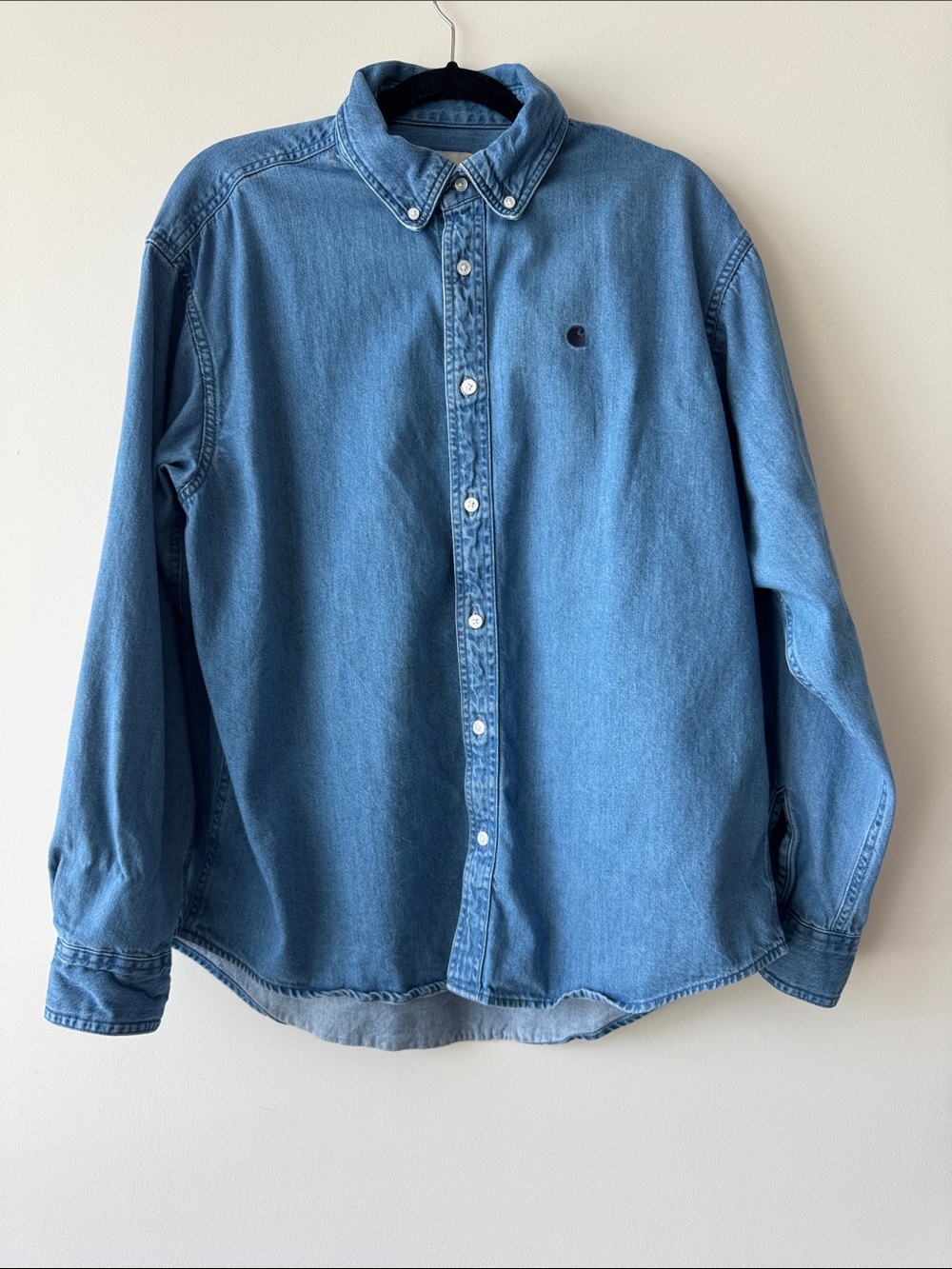 Carhartt WIP Blue Denim Button-Down Shirt